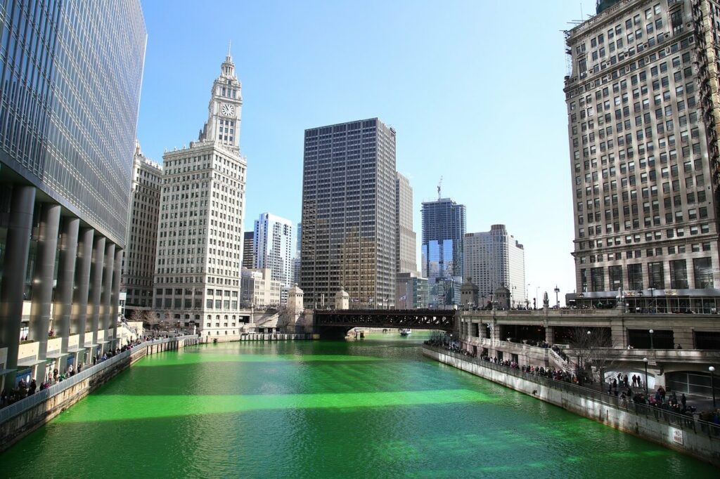 St.Patricks Day 시카고 강